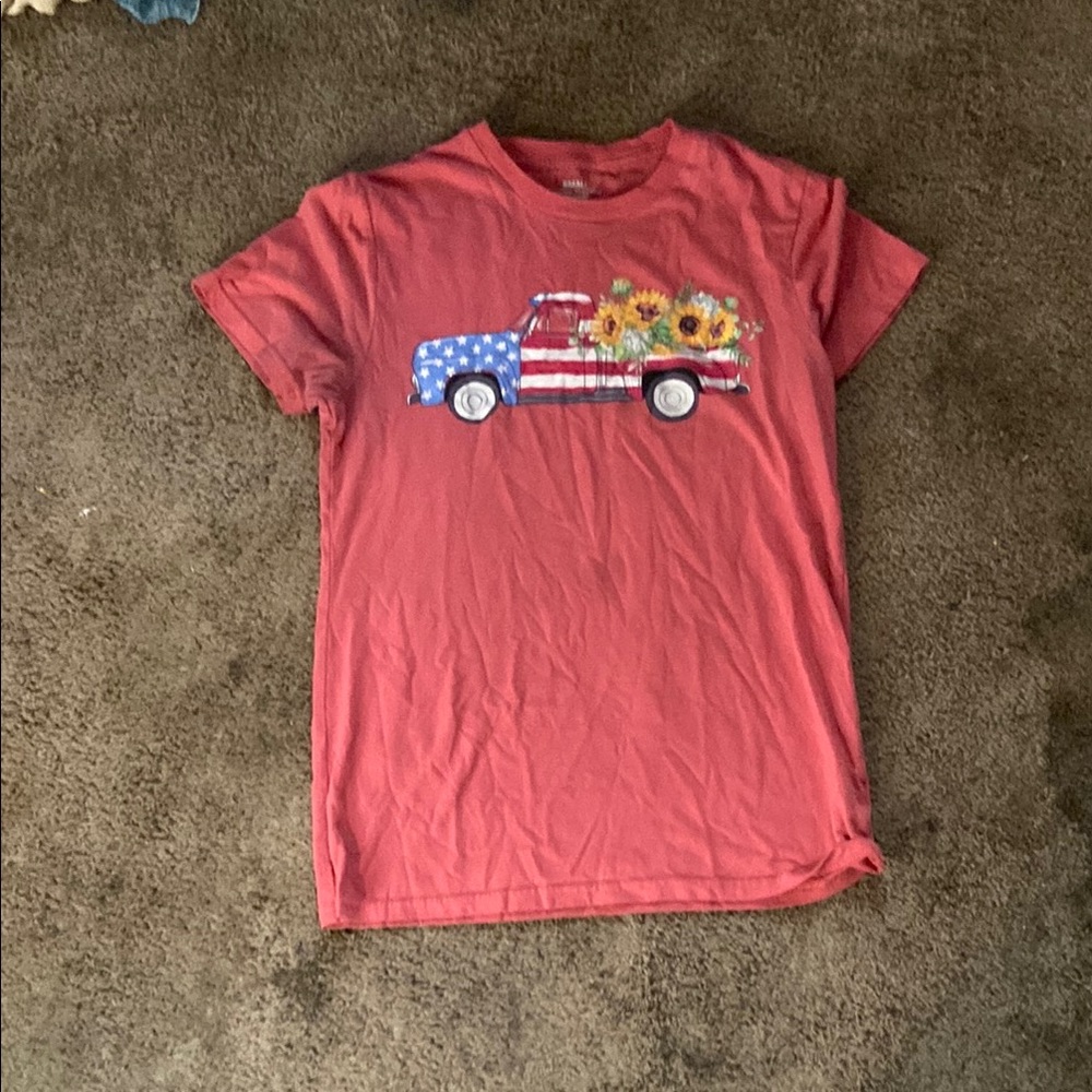 Kids Red Graphic T-Shirt